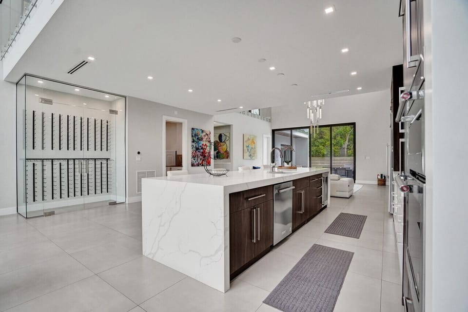 Another view of the gourmet kitchen
