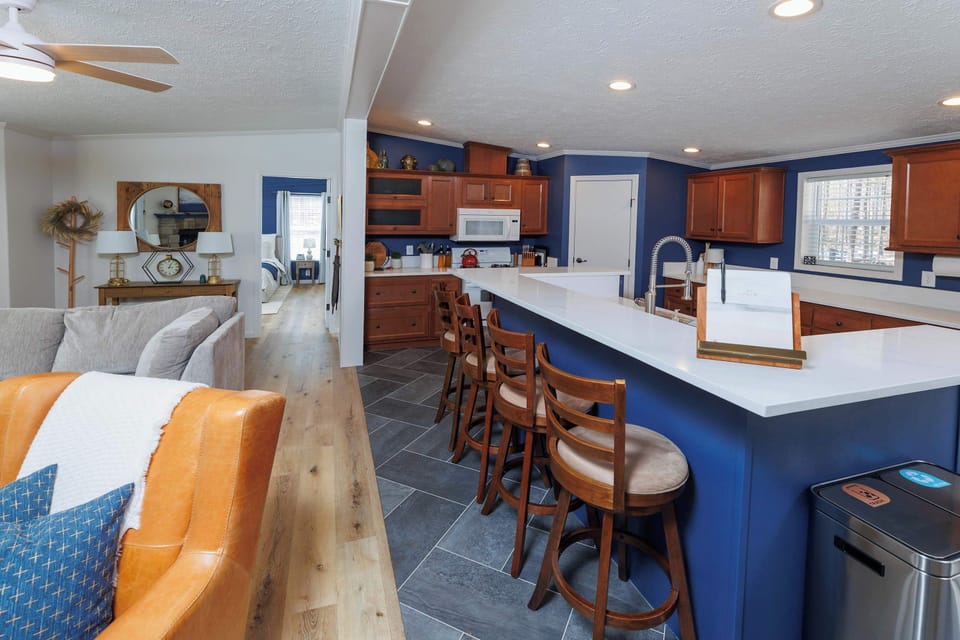 Open concept perfect for gatherings!