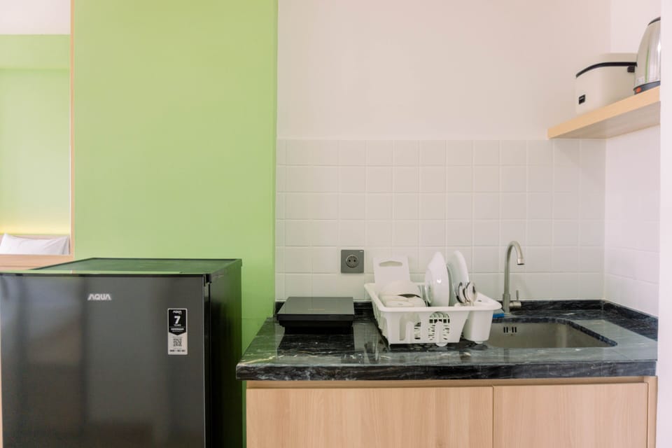 Apartment | Private kitchen | Full-size fridge, stovetop