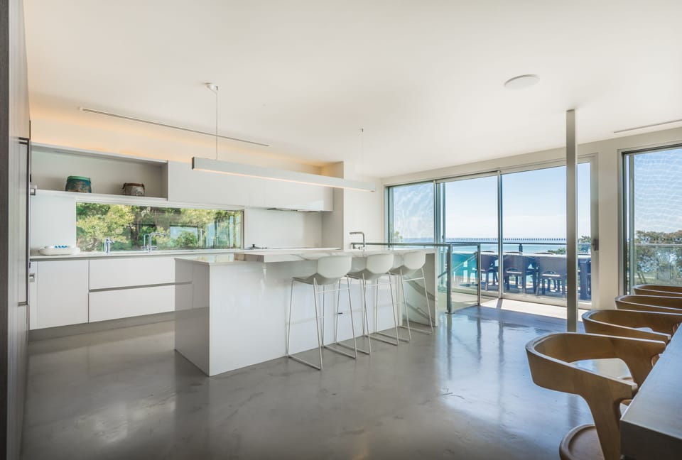 kitchen and dining room