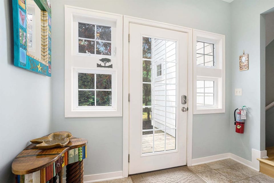 A bright entryway to welcome you in