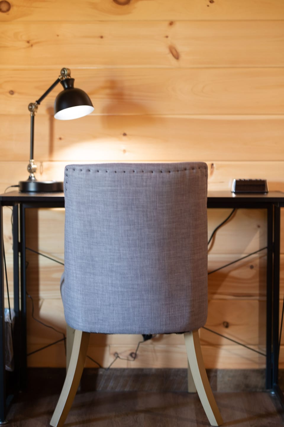 Slip away if needed and get work done at the workstation in primary suite