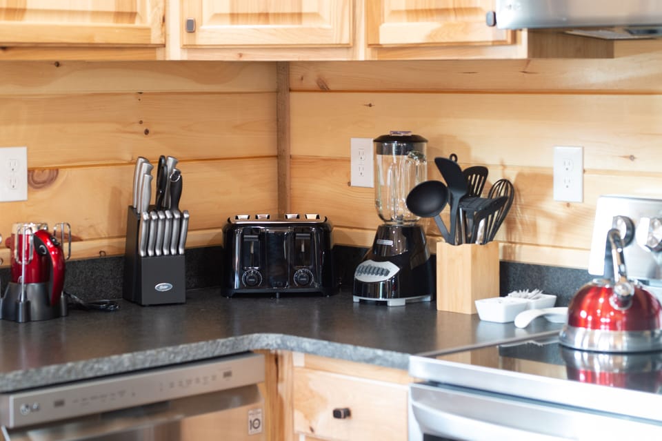 Mixer, blender, cooking utensils will help you prepare meals for family/friends
