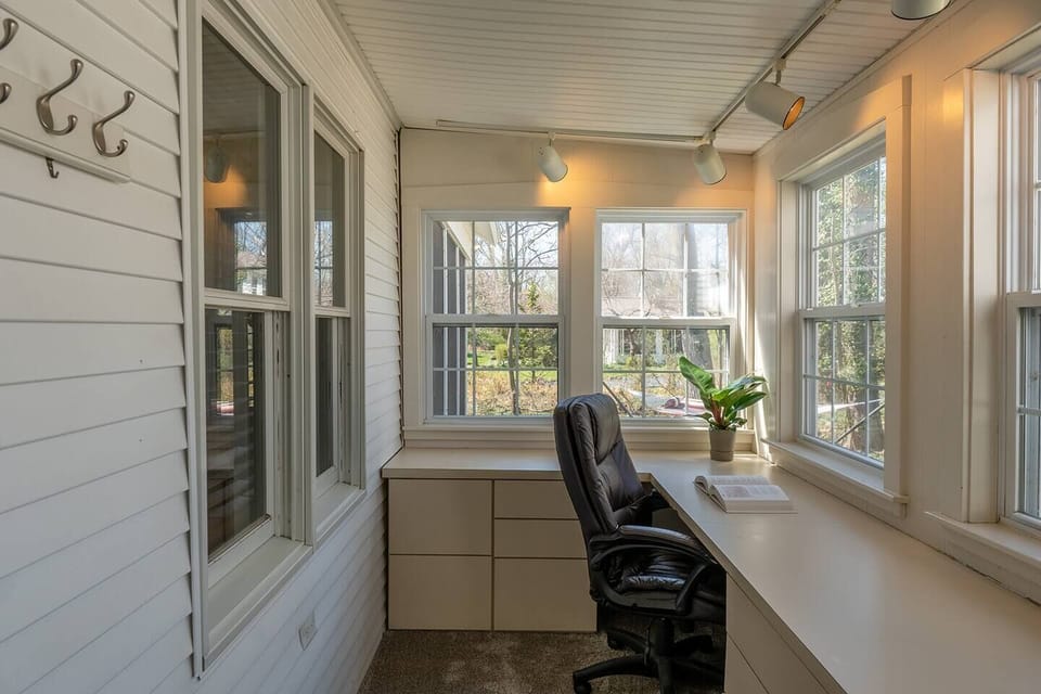 Conquer some work at the in-home office before heading out for the day!
