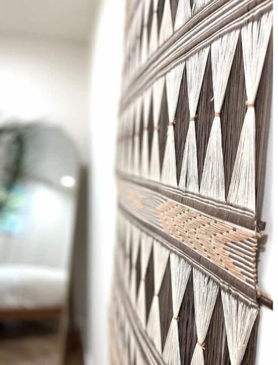 One of a kinds woven tapestry.
