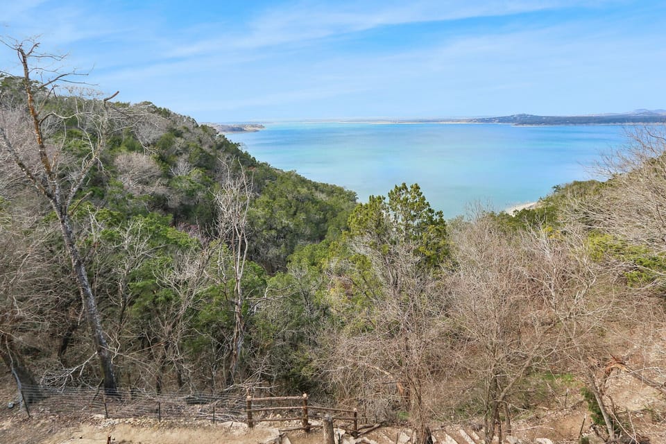 Pathway down to the lake access