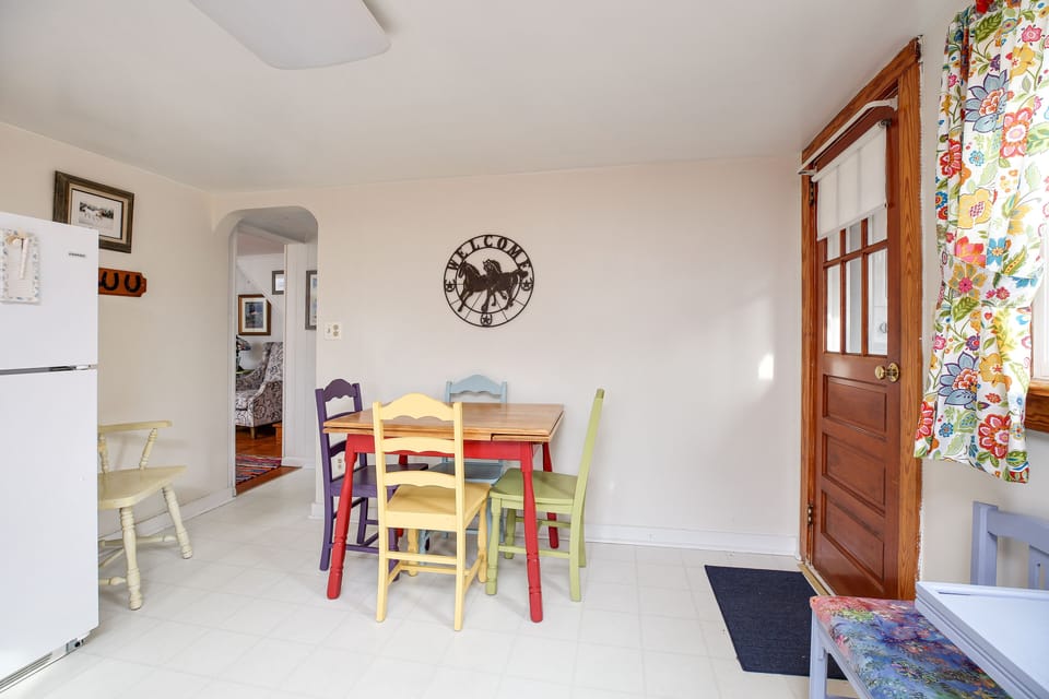 Bright, Colorful touches throughout make this a fun-filled family vacation.