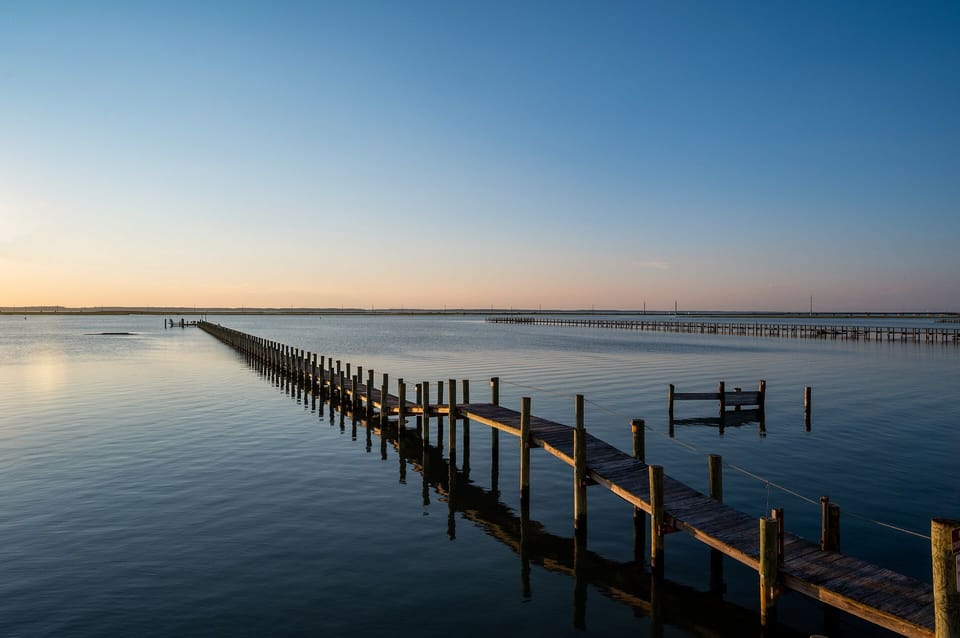 Easy access to the water for fishing, crabbing, kayaking, and boating.