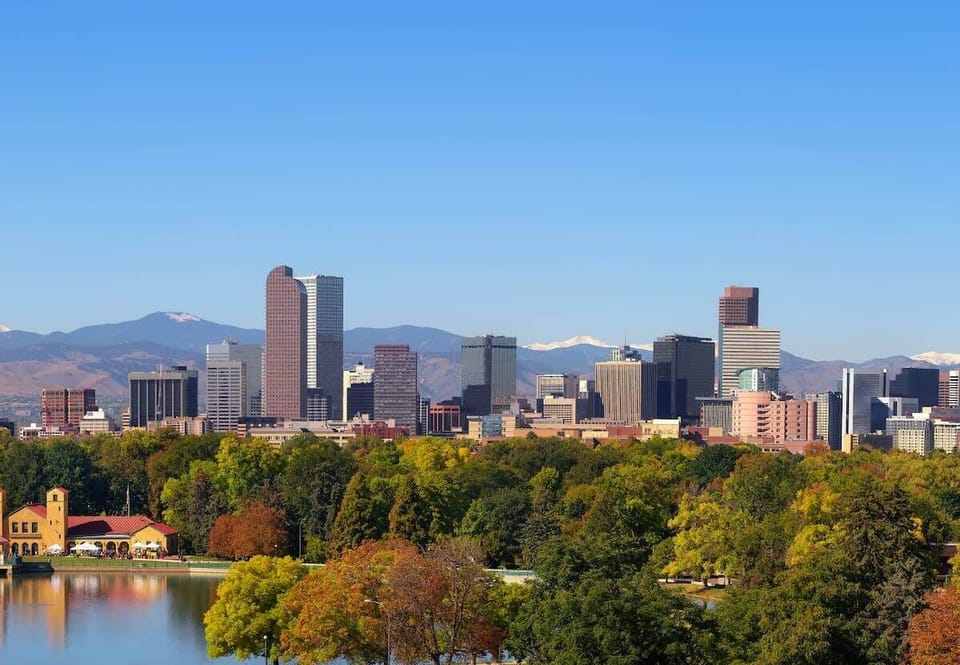 The Denver skyline