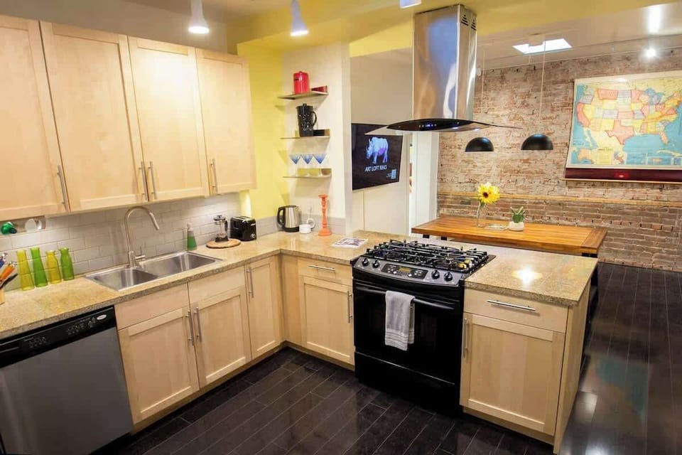 Open concept kitchen