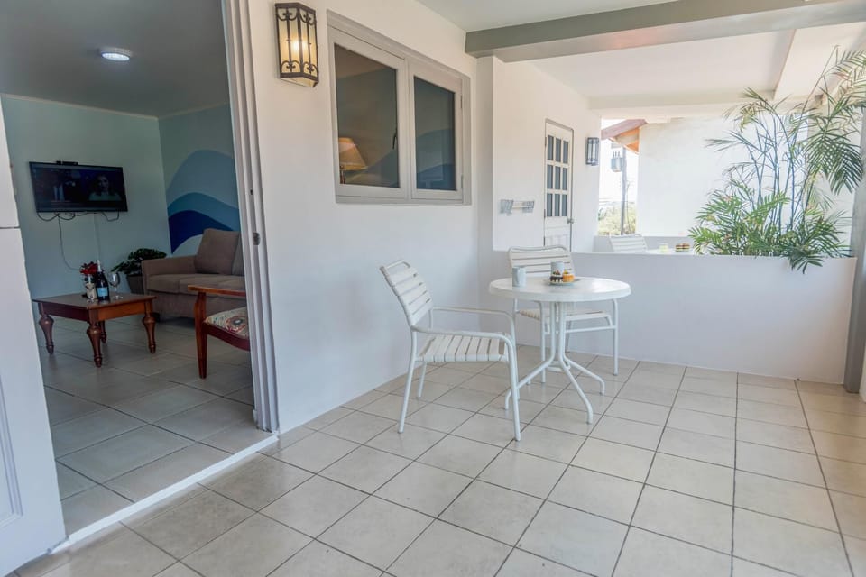 Cozy second-floor unit with charming balcony.