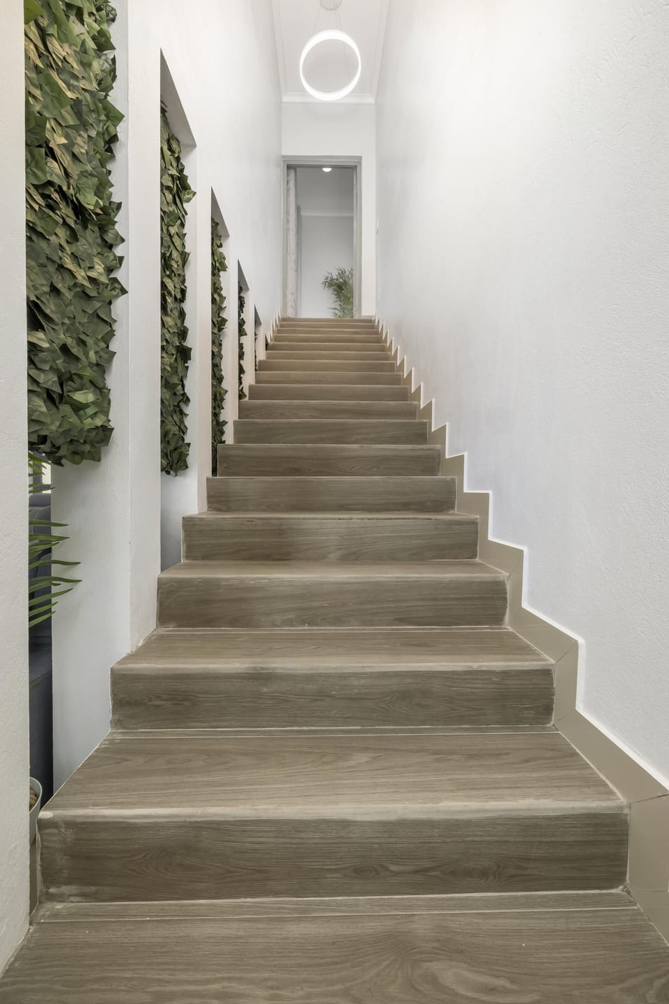 Access the staircases to enjoy the view from your private balcony.