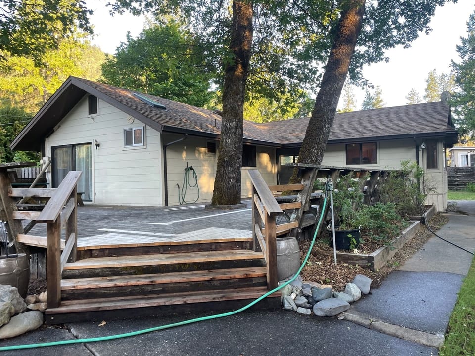 Rear Of House - Large Deck