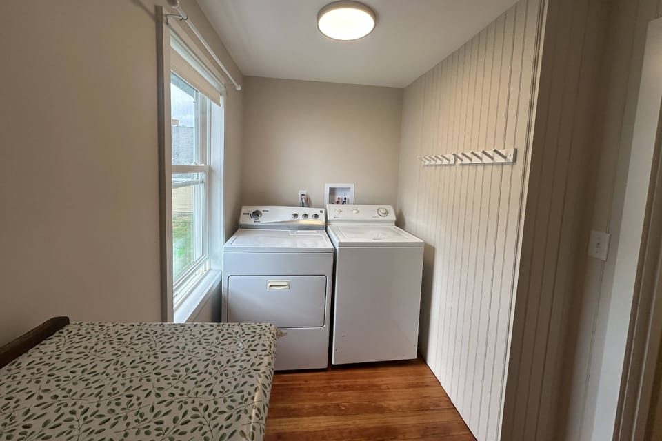 Laundry room with washer and dryer
