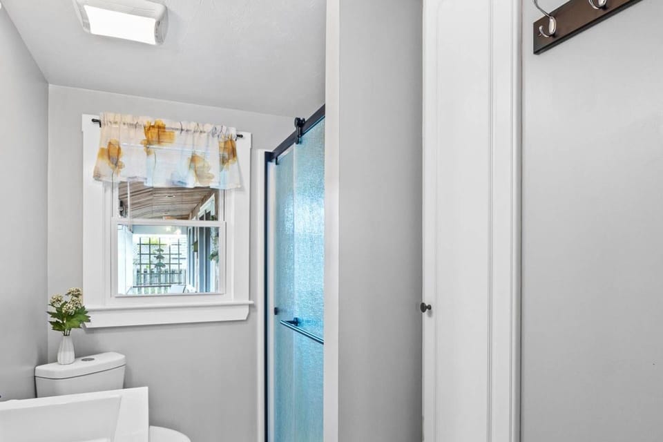 Bathroom with stand up shower