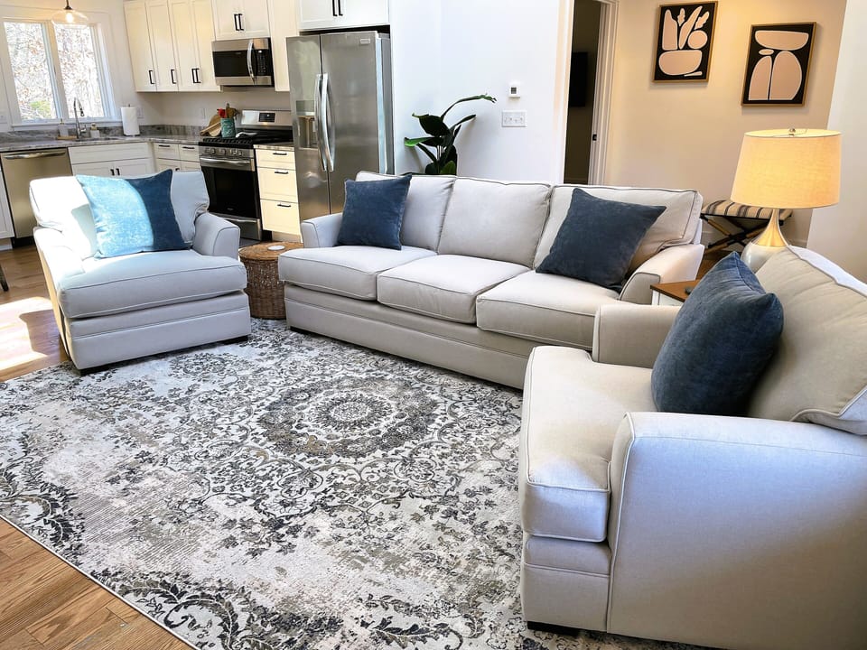 Comfortable, new furniture