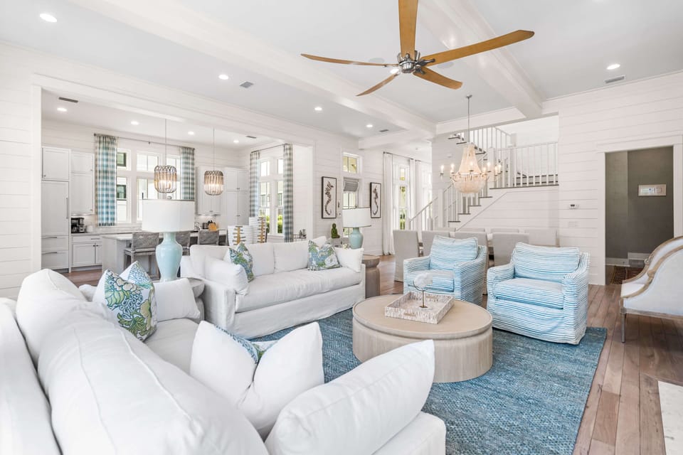 Designer interiors throughout the home