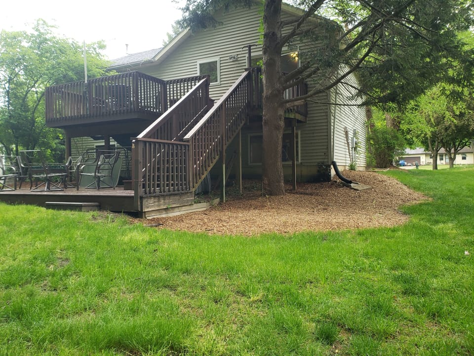 Back of house and deck