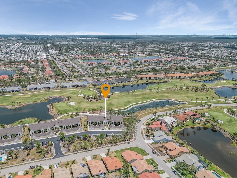 Ariel View of Condo and Course