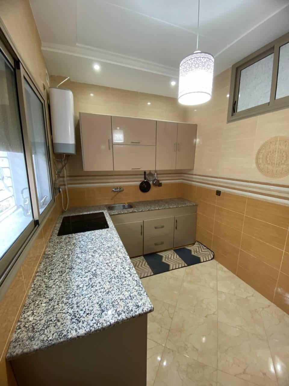Mini-fridge, microwave, oven, griddle