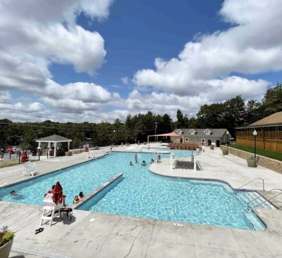 One of the pools in the community