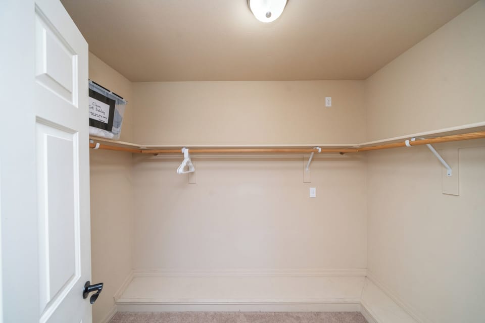 Guest Room Closet with Cot Materials 