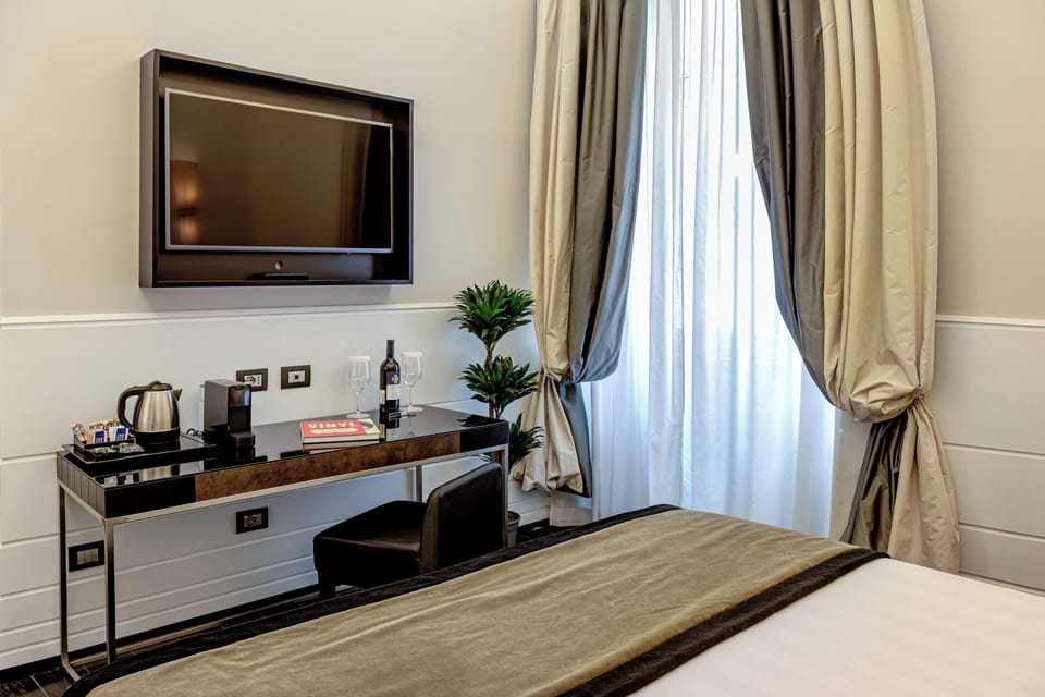 Basic Double Room | Premium bedding, minibar, in-room safe, individually decorated