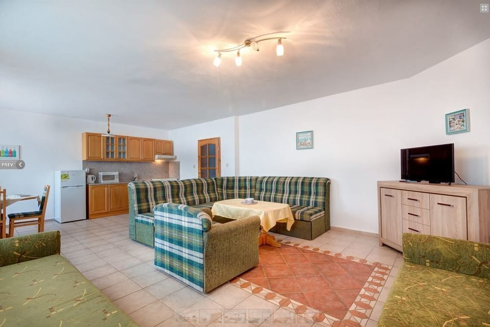 Panoramic Apartment, 1 Bedroom, Non Smoking, Sea View | Living area | LED TV