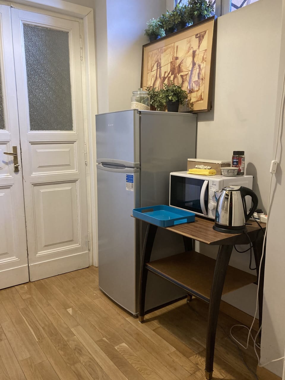 Double Room, Kitchen | Private kitchen | Coffee/tea maker, electric kettle