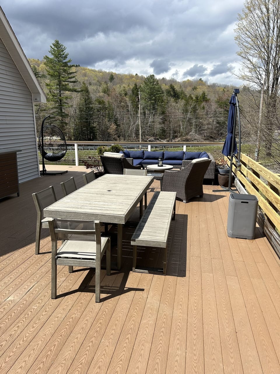 Outdoor dining table with room for 10 guests 