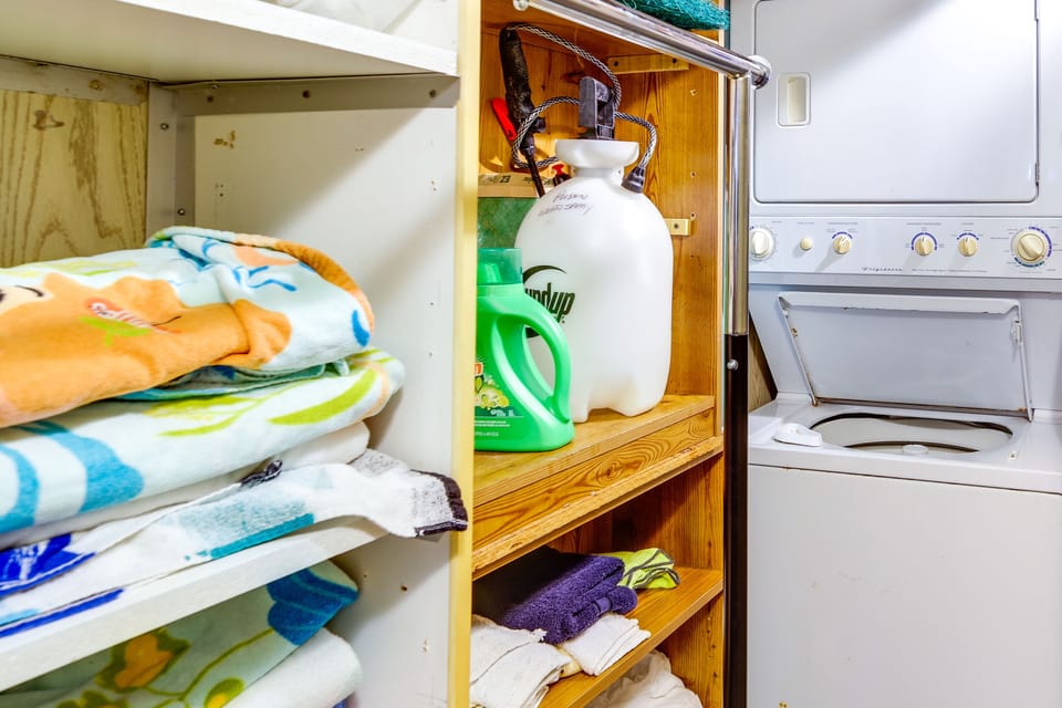 In-Unit Laundry | Beach Towels Provided