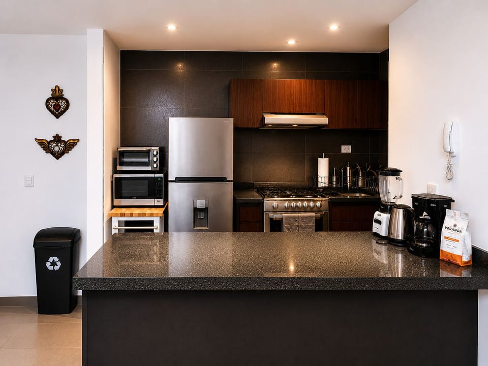 Fully-equipped kitchen with everything you need for your culinary endeavors.