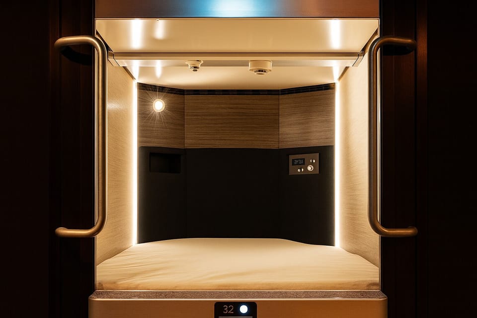 Capsule Room, Men only, Public sauna and bath, Non Smoking | Down comforters, in-room safe, blackout drapes, free WiFi