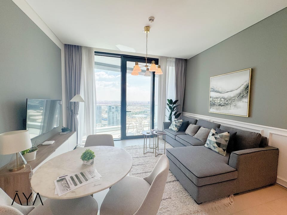 Premium Apartment, 1 Bedroom | Living area | 55-inch Smart TV with cable channels, TV