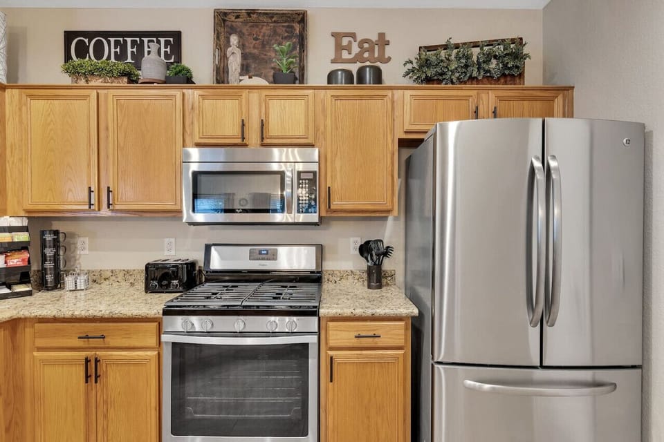 Kitchen with a modern appliances