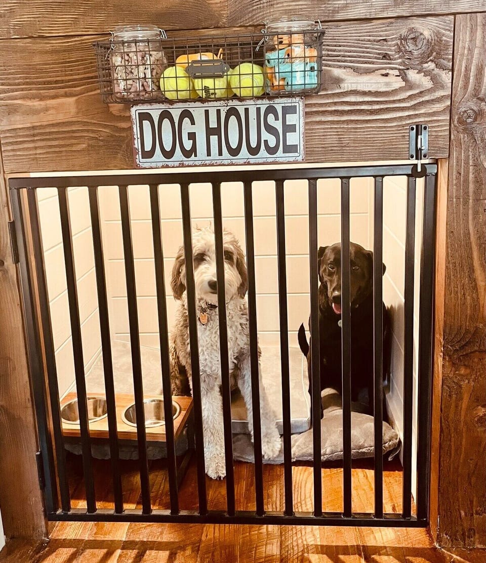 Built in home for the pups!