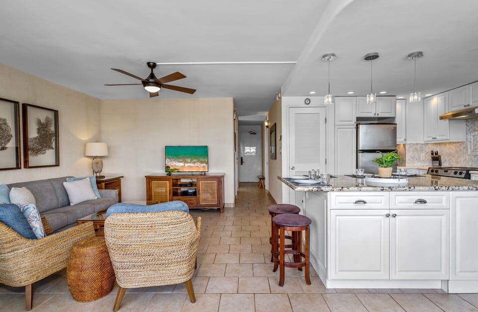 Opened airy space for family enjoyment 