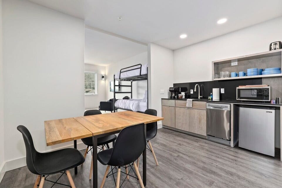 Near the kitchenette you'll find our four-top dining table.
