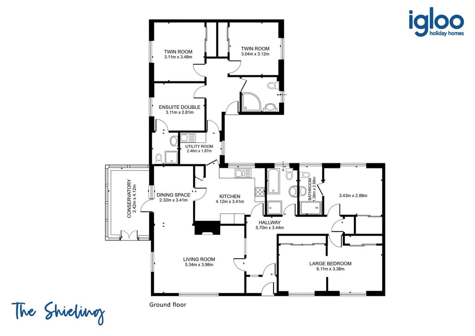 The Shieling floorplan