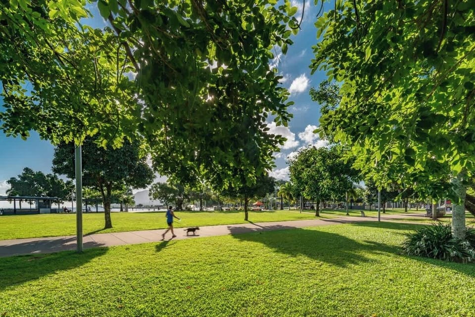 Stretch your legs along the leafy waterfront parklands, perfect for morning strolls, picnics, and watching the marina come to life.