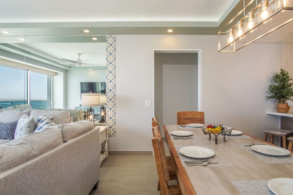 living room and dining room together