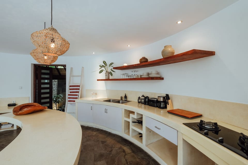 Villa, 1 Bedroom | Private kitchen | Fridge, microwave, stovetop, coffee/tea maker