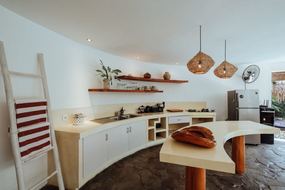 Villa, 1 Bedroom | Private kitchen | Fridge, microwave, stovetop, coffee/tea maker
