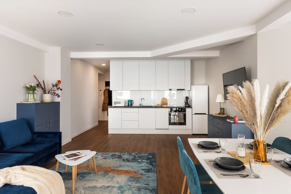 Basic Apartment | Private kitchen | Full-size fridge, oven, stovetop, dishwasher