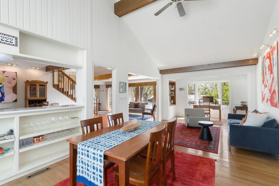 Kitchen Dining Room open to living room.