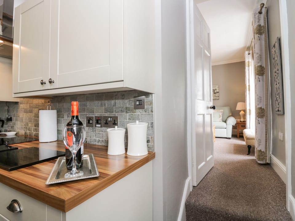 Fridge, dishwasher, electric kettle, toaster