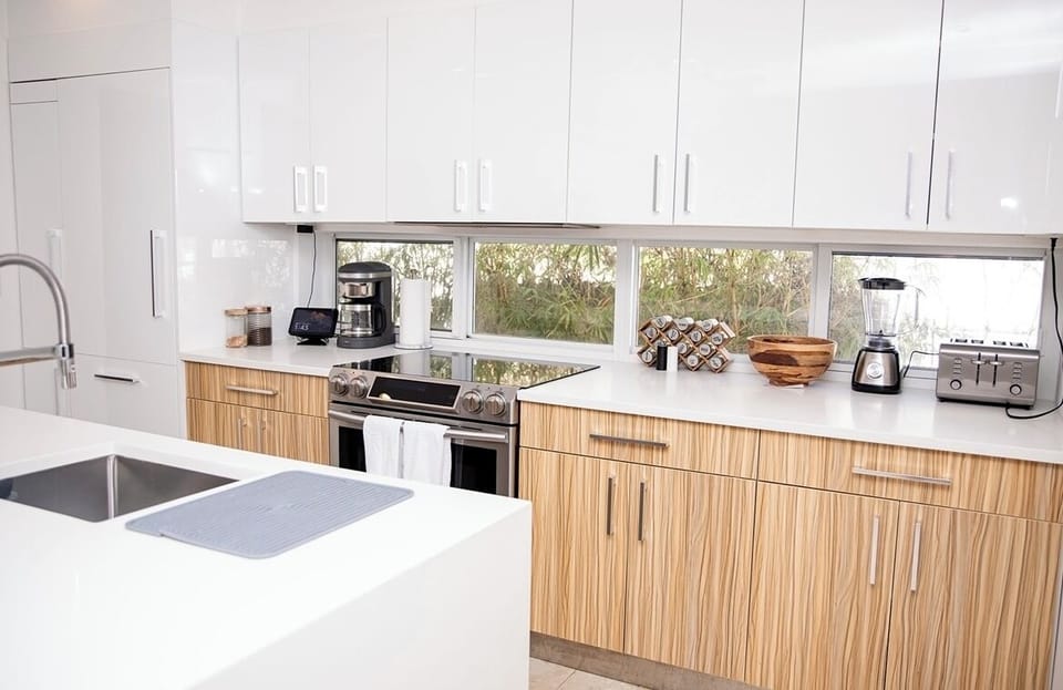 Fully stocked kitchen