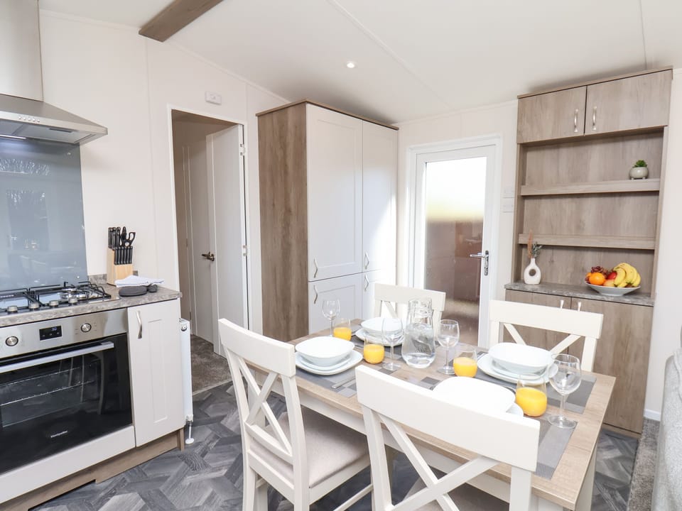 Fridge, dishwasher, electric kettle, toaster