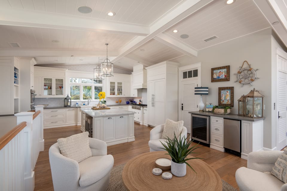 Enjoy a drink, relax with family, or gather before dinner in this polished entertaining space.