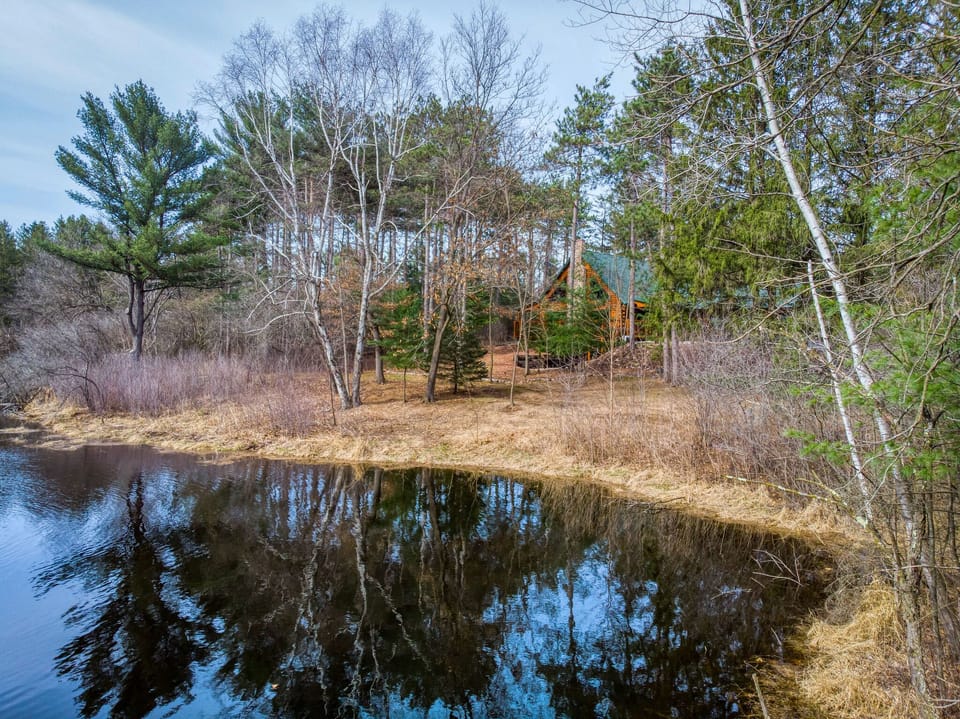 Catch and release fishing in the private pond
